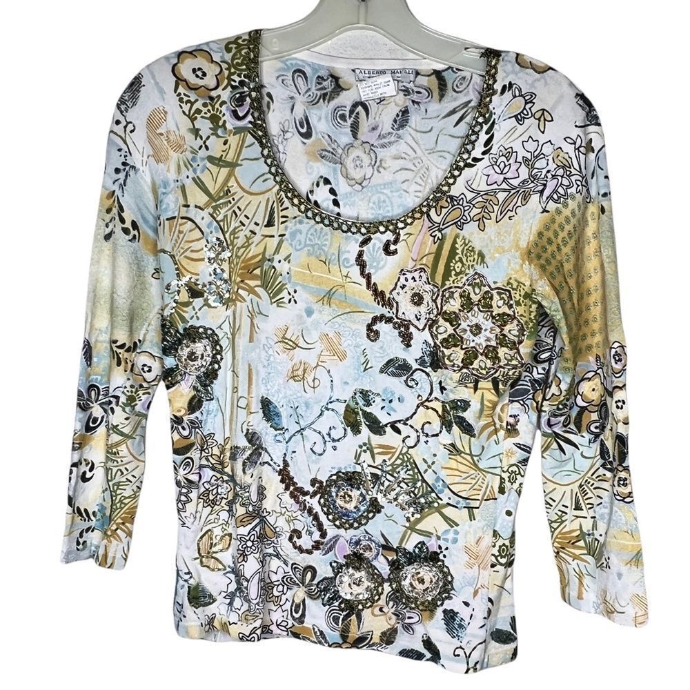 Alberto Makali Beaded Top‎
